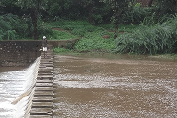 Work Under Construction After Flood
