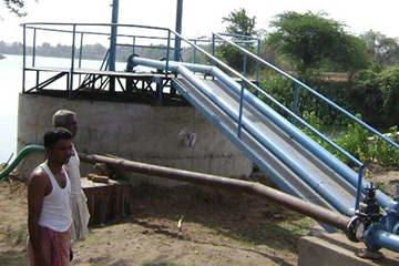 Work Under Construction After Flood