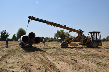 Work Under Construction After Flood