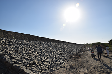 Work Under Construction After Flood
